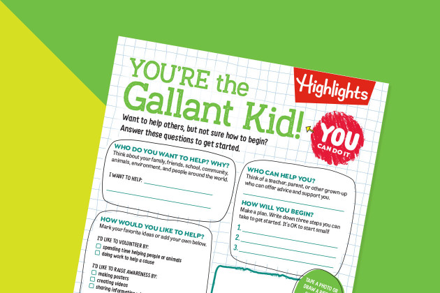 Gallant Kid Printable