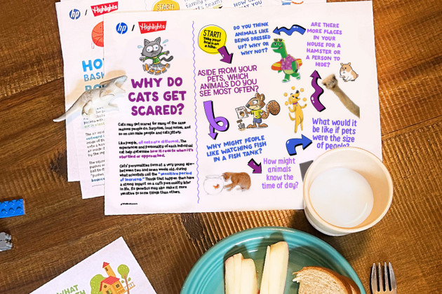 Animal & Living Things Placemat Printables