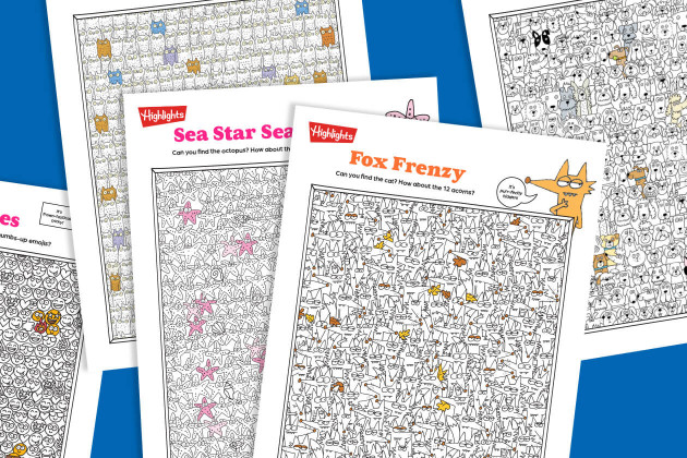 printable imposter puzzles arranged on a blue background