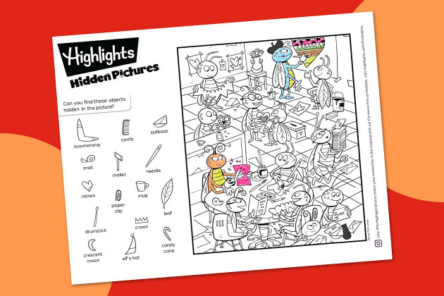 Highlights Valentines Hidden Pictures Printable
