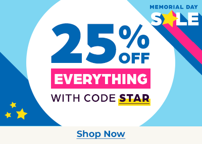 Get an extra 25% OFF sitewide with code STAR.