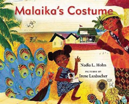 The book cover for Malaika’s Costume. 