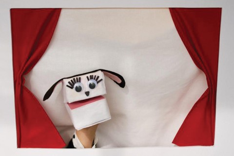 Lamb Mini-Cereal Box Puppet