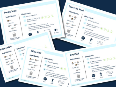 Printable mud recipe cards