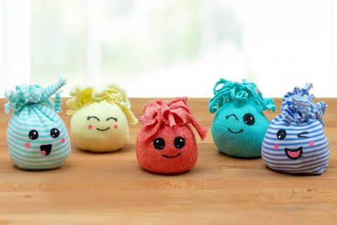 assortment of homemade squishy toys craft for kids